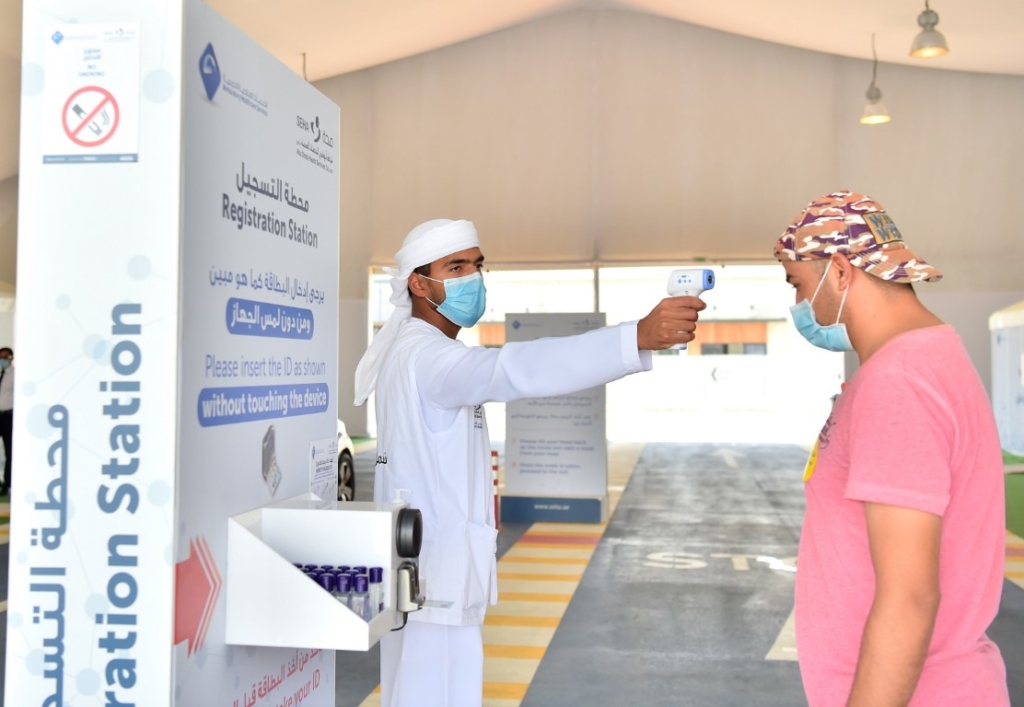 Footballers, referees volunteering in SEHA COVID-19 screening centres