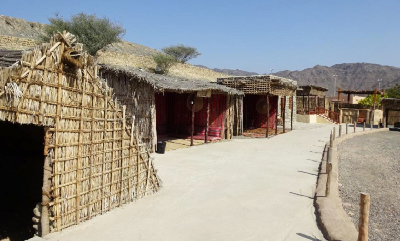 The ​​village Fujairah heritage of the most important historical and archaeological places that attract visitors and tourists from around the world.