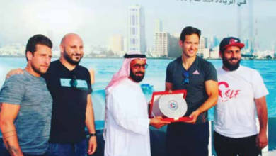 Photo of Sean Burgess finishes 7 emirates walk in Fujairah