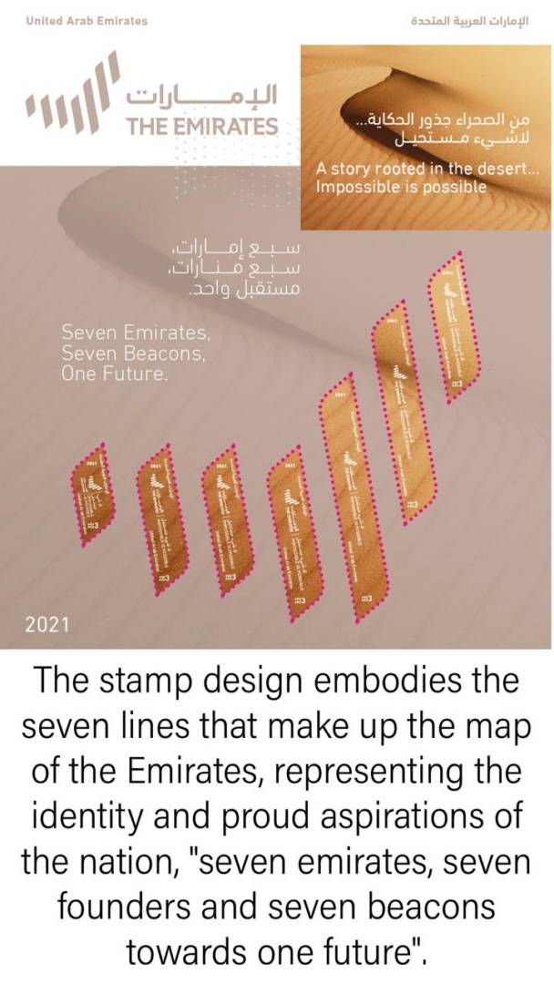 Emirates Post Group issues commemorative stamps celebrating UAE Nation Brand