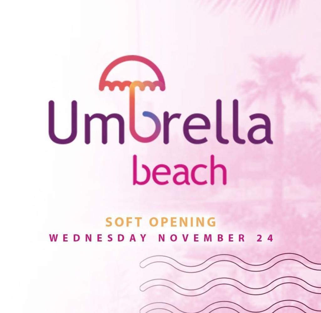 Umbrella beach soft opening