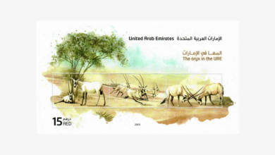 Photo of UAE Postal Stamps: The Oryx in the UAE