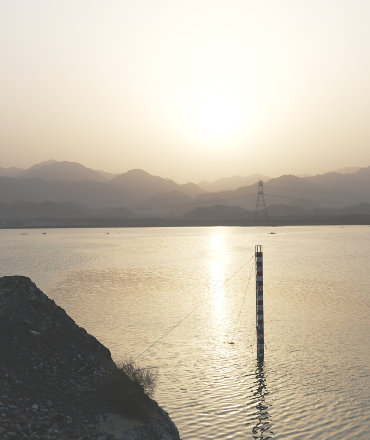 Fujairah Dam after heavy rain