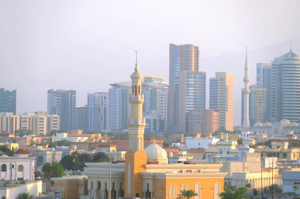 City view from Fujairah Fort