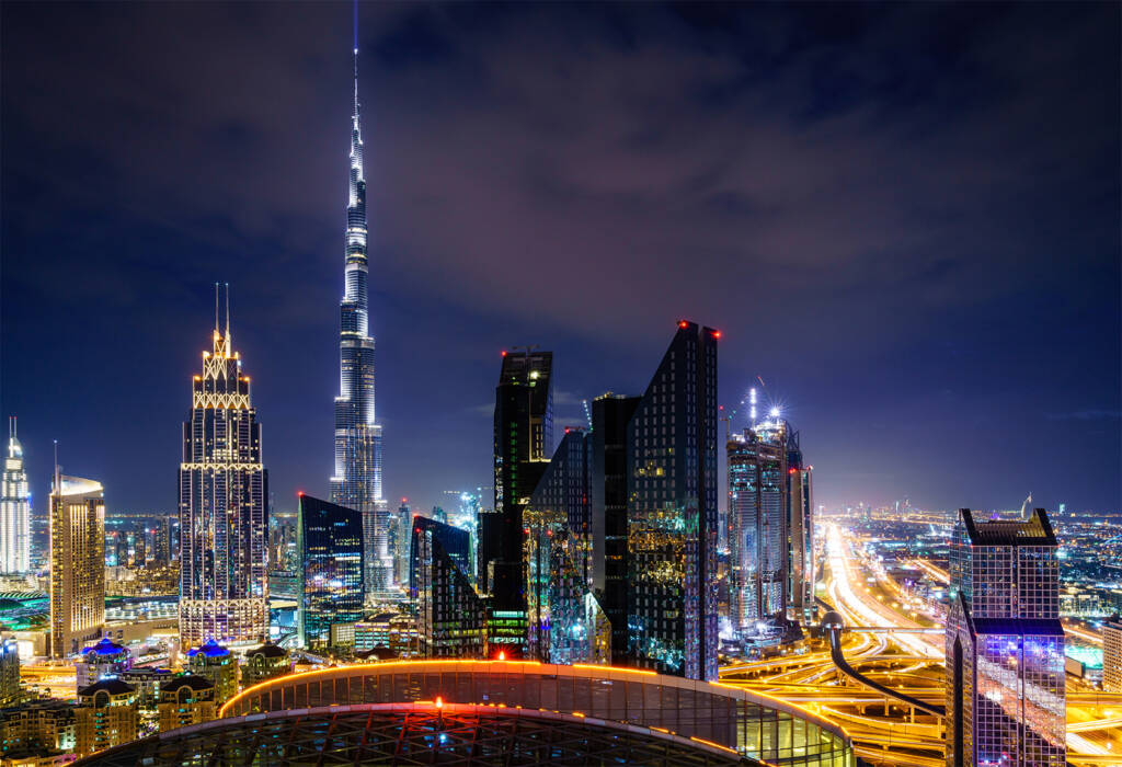 Dubai at night