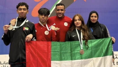 Photo of FMAC secures 3 medals for the UAE at the Arab Karate Championship